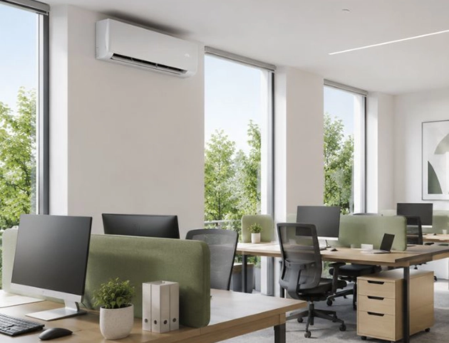 Despacho en casa con aire acondicionado split CoolSmart